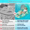 image:imageJasonwell Pool Float with Canopy  Inflatable Pool Floaties Adult Lounger Floats Raft Floating Chair with Cup Holders for Swimming Pool Lake Water Lounge Float Beach Pool Party Toys for AdultsGreen