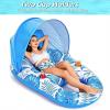 image:imageJasonwell Pool Float with Canopy  Inflatable Pool Floaties Adult Lounger Floats Raft Floating Chair with Cup Holders for Swimming Pool Lake Water Lounge Float Beach Pool Party Toys for AdultsBlue