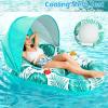image:imageJasonwell Pool Float with Canopy  Inflatable Pool Floaties Adult Lounger Floats Raft Floating Chair with Cup Holders for Swimming Pool Lake Water Lounge Float Beach Pool Party Toys for AdultsGreen