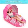 image:imageJasonwell Pool Float with Canopy  Inflatable Pool Floaties Adult Lounger Floats Raft Floating Chair with Cup Holders for Swimming Pool Lake Water Lounge Float Beach Pool Party Toys for AdultsRose