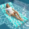 image:imageJasonwell Inflatable Pool Float Adult  UltraComfort Soft Fabric Pool Floaties Lounge Floats Floating Chair Raft with Adjustable Backrest Air Lounger Tanning Float for Pool Beach PartyGrid