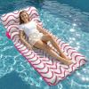 image:imageJasonwell Inflatable Pool Float Adult  UltraComfort Soft Fabric Pool Floaties Lounge Floats Floating Chair Raft with Adjustable Backrest Air Lounger Tanning Float for Pool Beach PartyWave