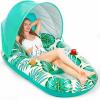 image:imageJasonwell Pool Float with Canopy  Inflatable Pool Floaties Adult Lounger Floats Raft Floating Chair with Cup Holders for Swimming Pool Lake Water Lounge Float Beach Pool Party Toys for AdultsGreen