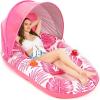 image:imageJasonwell Pool Float with Canopy  Inflatable Pool Floaties Adult Lounger Floats Raft Floating Chair with Cup Holders for Swimming Pool Lake Water Lounge Float Beach Pool Party Toys for AdultsRose
