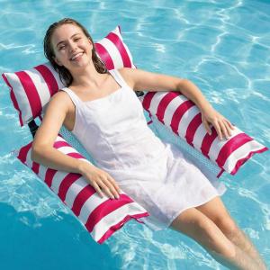 image:imageJasonwell Inflatable Pool Floats Adult  Fabric Pool Floaties Chair Lake Beach Floating Lounger Chair Swimming Pool Noodles Water Hammock Float Mesh Party Floaty Toys Fun for Adults Heavy DutyRose  1pk