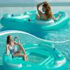image:imageJasonwell Floating Island Pool Float  Giant Inflatable Multi Person Pool Party Floats Swimming Pool Lounger Raft with Cup Holders Lake Floaties Beach Relaxation Water Float for Adults Blue XLGreen