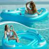 image:imageJasonwell Floating Island Pool Float  Giant Inflatable Multi Person Pool Party Floats Swimming Pool Lounger Raft with Cup Holders Lake Floaties Beach Relaxation Water Float for Adults Blue XLBlue