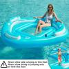 image:imageJasonwell Floating Island Pool Float  Giant Inflatable Multi Person Pool Party Floats Swimming Pool Lounger Raft with Cup Holders Lake Floaties Beach Relaxation Water Float for Adults Blue XLBlue