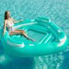 image:imageJasonwell Floating Island Pool Float  Giant Inflatable Multi Person Pool Party Floats Swimming Pool Lounger Raft with Cup Holders Lake Floaties Beach Relaxation Water Float for Adults Blue XLGreen