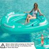 image:imageJasonwell Floating Island Pool Float  Giant Inflatable Multi Person Pool Party Floats Swimming Pool Lounger Raft with Cup Holders Lake Floaties Beach Relaxation Water Float for Adults Blue XLGreen