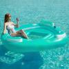 image:imageJasonwell Floating Island Pool Float  Giant Inflatable Multi Person Pool Party Floats Swimming Pool Lounger Raft with Cup Holders Lake Floaties Beach Relaxation Water Float for Adults Blue XLGreen