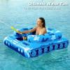 image:imageTank Pool Floats Kids Adults  Jasonwell Inflatable Pool Floaties Swimming Pool Tank with Water Cannon Gun Swim Floaty Rafts Lake Beach Party Pool Toys for Boys Girls Toddlers Kids Adults Rose LBlue