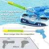 image:imageTank Pool Floats Kids Adults  Jasonwell Inflatable Pool Floaties Swimming Pool Tank with Water Cannon Gun Swim Floaty Rafts Lake Beach Party Pool Toys for Boys Girls Toddlers Kids Adults Rose LBlue