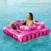 image:imageTank Pool Floats Kids Adults  Jasonwell Inflatable Pool Floaties Swimming Pool Tank with Water Cannon Gun Swim Floaty Rafts Lake Beach Party Pool Toys for Boys Girls Toddlers Kids Adults Rose LRose