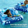 image:imageTank Pool Floats Kids Adults  Jasonwell Inflatable Pool Floaties Swimming Pool Tank with Water Cannon Gun Swim Floaty Rafts Lake Beach Party Pool Toys for Boys Girls Toddlers Kids Adults Rose LBlue