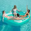 image:imageJasonwell Floating Island Pool Float  Giant Inflatable Multi Person Pool Party Floats Swimming Pool Lounger Raft with Cup Holders Lake Floaties Beach Relaxation Water Float for Adults Blue XLGreen