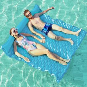 image:imageJasonwell Floating Mat Pool Floats  Giant Inflatable Pool Float Lake Raft Lounge Floating Water Mat for Swimming Pool Floatie Lounger Beach Pool Party Toy for Adults amp Kids GR XLBlue