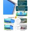 image:imageJasonwell Foldable Dog Kiddie Pool  Hard Plastic Kids Paddling Pool Toddler Baby Swimming Pools for Backyard Collapsible Whelping Box Pet Doggie Cats Wading Pools Bathtub for Puppy Large Dogs 71InGGreen