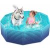 image:imageJasonwell Foldable Dog Kiddie Pool  Hard Plastic Kids Paddling Pool Toddler Baby Swimming Pools for Backyard Collapsible Whelping Box Pet Doggie Cats Wading Pools Bathtub for Puppy Large Dogs 71InGGreen