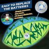 image:imageJasonwell Glow in The Dark Football  Strong Grip Light Up Football Toy Stuff Gift Outdoor Sports Ball for Boys Kids Teen Junior Youth Adult Christmas Birthday Gifts for Ages 68 812 13 Year OldBluegreen