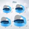 image:imageJasonwell Kiddie Baby Pool with Canopy  Foldable Infant Toddler Kids Pool with Shade Baby Beach Essentials Tent Swimming Wading Pools for Toddlers 13  Kids Dogs Ball Pit Backyard Water Play G 63Blue