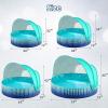 image:imageJasonwell Kiddie Baby Pool with Canopy  Foldable Infant Toddler Kids Pool with Shade Baby Beach Essentials Tent Swimming Wading Pools for Toddlers 13  Kids Dogs Ball Pit Backyard Water Play G 63Green