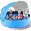 image:imageJasonwell Kiddie Baby Pool with Canopy  Foldable Infant Toddler Kids Pool with Shade Baby Beach Essentials Tent Swimming Wading Pools for Toddlers 13  Kids Dogs Ball Pit Backyard Water Play G 63Blue