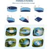 image:imageJasonwell Kiddie Baby Pool with Canopy  Foldable Infant Toddler Kids Pool with Shade Baby Beach Essentials Tent Swimming Wading Pools for Toddlers 13  Kids Dogs Ball Pit Backyard Water Play G 63Blue