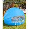 image:imageJasonwell Kiddie Baby Pool with Canopy  Foldable Infant Toddler Kids Pool with Shade Baby Beach Essentials Tent Swimming Wading Pools for Toddlers 13  Kids Dogs Ball Pit Backyard Water Play G 63Blue