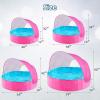 image:imageJasonwell Kiddie Baby Pool with Canopy  Foldable Infant Toddler Kids Pool with Shade Baby Beach Essentials Tent Swimming Wading Pools for Toddlers 13  Kids Dogs Ball Pit Backyard Water Play G 63Rose