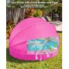 image:imageJasonwell Kiddie Baby Pool with Canopy  Foldable Infant Toddler Kids Pool with Shade Baby Beach Essentials Tent Swimming Wading Pools for Toddlers 13  Kids Dogs Ball Pit Backyard Water Play G 63Rose