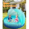 image:imageJasonwell Kiddie Baby Pool with Canopy  Foldable Infant Toddler Kids Pool with Shade Baby Beach Essentials Tent Swimming Wading Pools for Toddlers 13  Kids Dogs Ball Pit Backyard Water Play G 63Green