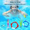 image:imageJasonwell Pool Diving Toys Games  32PCS Swimming Mermaid Pool Toys with Dive Rings Gems Beach Ball Underwater Treasures Torpedo Bandits Fish Swim Toy etc Bath Water Toy Training Gifts for Kids Adult20PCS
