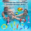 image:imageJasonwell Pool Diving Toys Games  32PCS Swimming Mermaid Pool Toys with Dive Rings Gems Beach Ball Underwater Treasures Torpedo Bandits Fish Swim Toy etc Bath Water Toy Training Gifts for Kids Adult20PCS