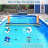image:imageJasonwell Pool Toys Games Set  3 in 1 Pool Volleyball Net Basketball Hoop Ring Toss Game Inflatable Floats Water Floating Volleyball Swimming Pools Games Party Gift for Kids Adults BlueampYellow XLOrangeblue
