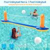 image:imageJasonwell Pool Toys Games Set  3 in 1 Pool Volleyball Net Basketball Hoop Ring Toss Game Inflatable Floats Water Floating Volleyball Swimming Pools Games Party Gift for Kids Adults BlueampYellow XLOrangeblue