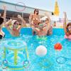 image:imageJasonwell Pool Toys Games Set  3 in 1 Pool Volleyball Net Basketball Hoop Ring Toss Game Inflatable Floats Water Floating Volleyball Swimming Pools Games Party Gift for Kids Adults BlueampYellow XLBlueyellow