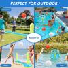 image:imageJasonwell Pool Toys Games Set  3 in 1 Pool Volleyball Net Basketball Hoop Ring Toss Game Inflatable Floats Water Floating Volleyball Swimming Pools Games Party Gift for Kids Adults BlueampYellow XLBlueyellow