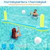 image:imageJasonwell Pool Toys Games Set  3 in 1 Pool Volleyball Net Basketball Hoop Ring Toss Game Inflatable Floats Water Floating Volleyball Swimming Pools Games Party Gift for Kids Adults BlueampYellow XLBlueyellow