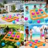 image:imageJasonwell TicTacToe Pool Toys Games  Giant Floating Tic Tac Toe Game Float with 10 Balls Pineapple Pool Game Party Toy Floats Yard Field Day Games Outdoor Beach Toys for Adults Teens Kids YellowOrange