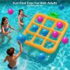 image:imageJasonwell TicTacToe Pool Toys Games  Giant Floating Tic Tac Toe Game Float with 10 Balls Pineapple Pool Game Party Toy Floats Yard Field Day Games Outdoor Beach Toys for Adults Teens Kids YellowOrange