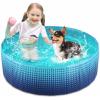 image:imageJasonwell Foldable Dog Kiddie Pool  Hard Plastic Kids Paddling Pool Toddler Baby Swimming Pools for Backyard Collapsible Whelping Box Pet Doggie Cats Wading Pools Bathtub for Puppy Large Dogs 71InGGreen