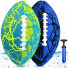 image:imageJasonwell Pool Beach Water Football  2Pack Strong Grip Waterproof Football for AllWeather Play Pool Toys Beach Games Outdoor Sports Toy Christmas Birthday Gifts for Kids Boys Teens Adultsbluegreen