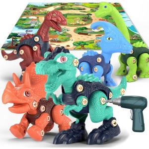 image:imageJasonwell Kids Building Dinosaur Toys  Boys STEM Take Apart Construction Set Educational Dino Kit Play Set Easter Party Favors Christmas Birthday Gifts for Toddler Girls Age 3 4 5 6 7 8  Year OldFamily Edition