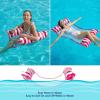 image:imageJasonwell Pool Floats Adult Games  2 Pack Fabric Inflatable Pool Floaties Water Hammock Chair w Floating Table Waterproof Playing Cards Party Game Toys Lake Lounger Raft Pool Hammock Float FloatyGreenRose
