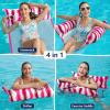 image:imageJasonwell Pool Floats Adult Games  2 Pack Fabric Inflatable Pool Floaties Water Hammock Chair w Floating Table Waterproof Playing Cards Party Game Toys Lake Lounger Raft Pool Hammock Float FloatyGreenRose