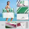 image:imageJasonwell Pool Floats Adult Games  2 Pack Fabric Inflatable Pool Floaties Water Hammock Chair w Floating Table Waterproof Playing Cards Party Game Toys Lake Lounger Raft Pool Hammock Float FloatyBlueGreen