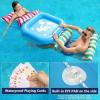 image:imageJasonwell Pool Floats Adult Games  2 Pack Fabric Inflatable Pool Floaties Water Hammock Chair w Floating Table Waterproof Playing Cards Party Game Toys Lake Lounger Raft Pool Hammock Float FloatyGreenRose