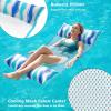 image:imageJasonwell Pool Floats Adult Games  2 Pack Fabric Inflatable Pool Floaties Water Hammock Chair w Floating Table Waterproof Playing Cards Party Game Toys Lake Lounger Raft Pool Hammock Float FloatyBlueRose
