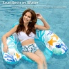 image:imageJasonwell Inflatable Pool Float Chair  Pool Floaties Floating Pool Chair Lounge Floats for Swimming Pool Water Chair Pool Lounger with Cup Holder Pool Toy Party Floaty Adults LeafB XLLarge